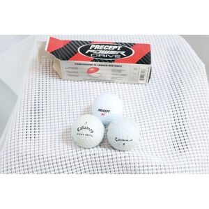 Precept Callaway TaylorMade Used Golf Balls Mixed Lot of 3 w/ Precept Box